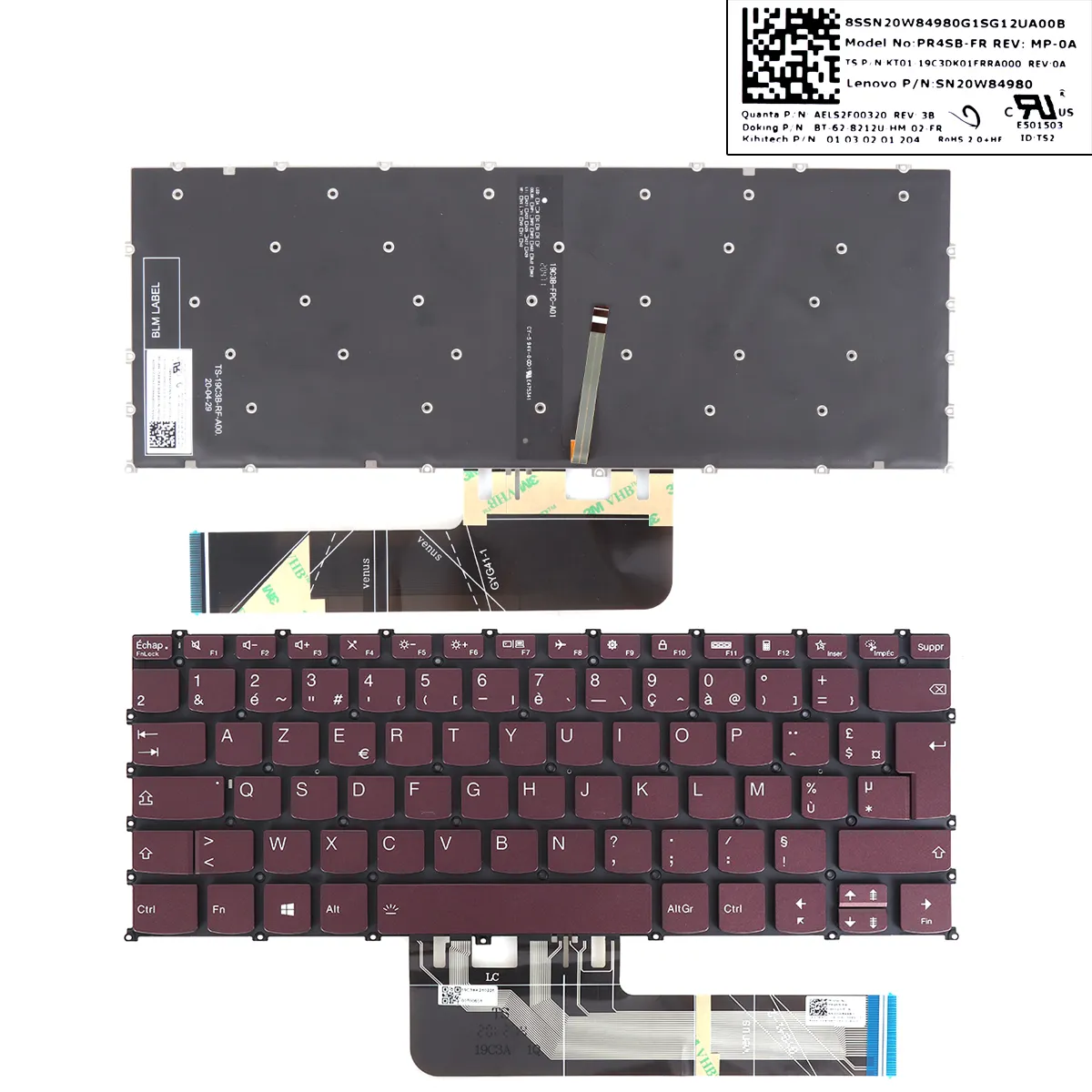 Picture of  Lenovo Yoga Slim 7 Pro-14ITL5 / 7 Pro-14ACH5 2021 GRAY(backlit WIN8)